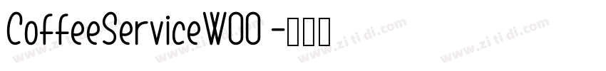 CoffeeServiceW00 字体转换